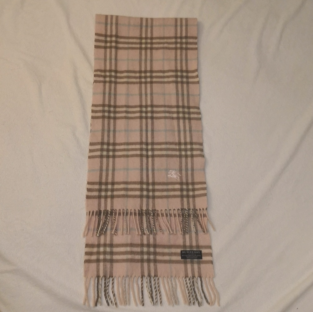 Authentic pink Burberry scarf